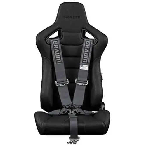 Braum - Gunmetal 5 Point 3 Inch SFI 16.1 Racing Harness (BRH-GMS5) - Single Braum - Gunmetal 5 Point 3 Inch SFI 16.1 Racing Harness (BRH-GMS5) - Single