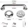 2 Pack 12 Inch Shower Grab Bar, Stainless Steel Bathroom Grab Bar, Shower Handle, Bath Handle, Grab Bars for Bathroom 2 Pack 12 Inch Shower Grab Bar, Stainless Steel Bathroom Grab Bar, Shower Handle, Bath Handle, Grab Bars for Bathroom