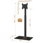 Universal TV Stand with Mount 100 Degree Swivel Height Adjustable and Tilt Function for 19 to 42 inch LCD, LED OLED TVs,HT1001B
