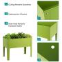 Giantex Raised Garden Bed, Elevated Planter, Metal Plant Box with Legs, Standing Garden Stand, Indoor and Outdoor Grow Container for Vegetables and Flowers (25'' L x13W x18 H)