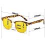 Gudzws Anti Blue Light Glasses Classic Design Half Frame with Metal Rim Unisex,Anti Fatigue Protect Eyes from TV Computer Cellphone no Magnification Brown