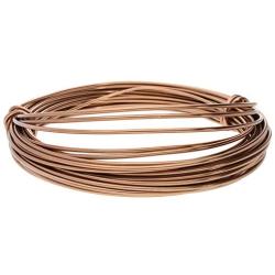 The Beadsmith 12-Gauge Anodized Aluminum Wire for Jewelry Making, Metal Wire for Wrapping (Light Copper)