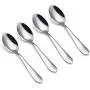 VANRA 4-Piece Children Spoons Stainless Steel Kids Dinner Spoons Child Silver Cutlery Set 5.6-inch (4 spoons) VANRA 4-Piece Children Spoons Stainless Steel Kids Dinner Spoons Child Silver Cutlery Set 5.6-inch (4 spoons)