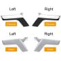 PTNHZ Matte Metal Interior Passenger Door Handle Repair Left for 2008-2015 Mercedes W204 Chassis C-Class C63 AMG C250 C350 GLK300 GLK350 GLK250