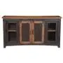 Martin Svensson Home Santa Fe 70'' TV Stand | Antique Black & Aged Distressed Pine
