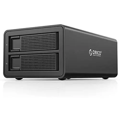 ORICO 2 Bay USB 3.0 to SATA External Hard Drive RAID Enclosure Support 32TB, 2.5/3.5 inch HDD SSD Enclosure for Music Photo Video Data Storage Backup (Support RAID) ORICO 2 Bay USB 3.0 to SATA External Hard Drive RAID Enclosure Support 32TB, 2.5/3.5 inch HDD SSD Enclosure for Music Photo Video Data Storage Backup (Support RAID)