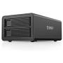 ORICO 2 Bay USB 3.0 to SATA External Hard Drive Enclosure Support 32TB, 2.5/3.5 inch HDD SSD Enclosure for Music Photo Video Data Storage Backup (No RAID)