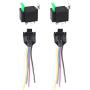 ESUPPORT 12V 30A Car Motor 14AWG Heavy Duty Relay Socket Plug 5Pin Fuse Switch On/Off SPDT Wire Harness Metal Pack of 2