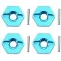 Drfeify RC Car Wheel Hub Kit, 4pcs Rubber Tire Metal Wheel Hub 1/18 RC Car Accessories Compatible for WLtoys A959 A979 Drfeify RC Car Wheel Hub Kit, 4pcs Rubber Tire Metal Wheel Hub 1/18 RC Car Accessories Compatible for WLtoys A959 A979