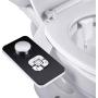Bidet Attachment - SAMODRA Non-electric Cold Water Bidet Toilet Seat Attachment with Pressure Controls,Retractable Self-cleaning Dual Nozzles for Frontal & Rear Wash - Black