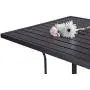 Patio Bar Table Outdoor Metal Bar Height Bistro Table with Umbrella Hole Patio Bar Table Outdoor Metal Bar Height Bistro Table with Umbrella Hole