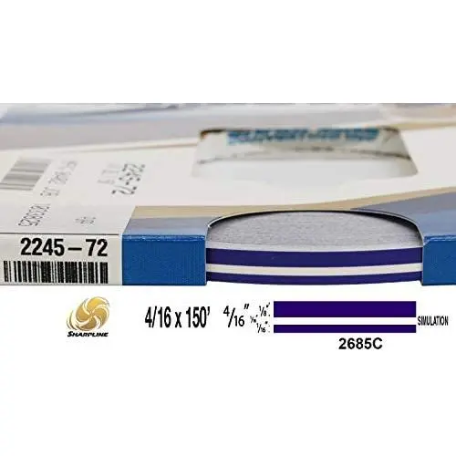 Universal SL 0004007 - Auto Customizing Dual Pinstripe - 4/16'' x 150 (1/8” Stripe, 1/16'' Gap, Then 1/16” Stripe) - 007-Regal Purple Universal SL 0004007 - Auto Customizing Dual Pinstripe - 4/16'' x 150 (1/8” Stripe, 1/16'' Gap, Then 1/16” Stripe) - 007-Regal Purple