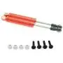 4-Pack Shock Absorber Damper Internal Spring 102mm for 1/10 Crawler Truck HSP HPI AXIAL Tamiya LOSI RC Car Metal Upgraded Parts(red)