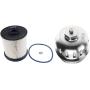 iFJF TP1015 Fuel Filter and 134001 Housing Cap Replacement for Duramax 6.6L 2017-2019 Chevy/GMC L5P Chevrolet Silverado 2500HD 3500HD(Silver Cap)