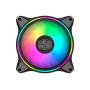 3-in-1 Cooler Master MasterFan MF120 Halo Duo-Ring Addressable RGB Lighting 120mm with Independently-Controlled LEDs, Absorbing Rubber Pads, PWM Static Pressure for Computer Case & Liquid Radiator