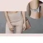 Secbolt Bling Bands Compatible Apple Watch Band 42mm 44mm Women iWatch Series 6 5 4 3 2 1 SE, Dressy Jewelry Metal Wristband Strap Diamond Rhinestone, Silver