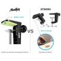 Moukey 1 PCS C Shape Desk Table Mount Clamp For Microphone Mic Suspension Boom Scissor Arm Stand Holder with Adjustable Screw, Fits up to 1.97''/5cm Desktop Thickness