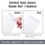 Vertical Blind Repair Vane Savers Blind Repair Clip Vertical Blind Repair Tabs, Window Blinds Replacement, White (50)