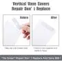 Vertical Blind Repair Vane Savers Blind Repair Clip Vertical Blind Repair Tabs, Window Blinds Replacement, White (50)