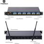 PRORECK MX66 6-Channel UHF Wireless Microphone System with 6 Hand-held Microphones Karaoke Machine for Party/Wedding/Church/Conference/Speech