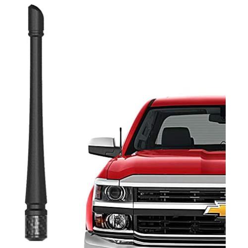 Rydonair Antenna Compatible with Chevy Silverado & GMC Sierra/Denali | 7 inches Flexible Rubber Antenna Replacement | Designed for Optimized FM/AM Reception