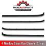 Make Auto Parts Manufacturing - Set of 8 Window Sweep Run Channel Weatherstrip Seal Kit for Ford F-250 Truck