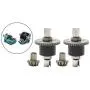 lahomia 2Pcs 1:14 RC Metal Differential & Planet Gear for WLtoys 144001 Accessories