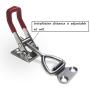 YUEPIN Toggle Clamp, 304 Stainless Steel Pull Latch Adjustable Holding Capacity 220Lbs (4001-4pcs)