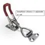 YUEPIN Toggle Clamp, 304 Stainless Steel Pull Latch Adjustable Holding Capacity 220Lbs (4001-4pcs) YUEPIN Toggle Clamp, 304 Stainless Steel Pull Latch Adjustable Holding Capacity 220Lbs (4001-4pcs)