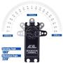 AGFRC 33KG Low-Profile High-Torque Digital-Servo - Programmable Metal Gear for 1/10 RC Drift Racing Car Truck, Control Angle 180° (A65BHL&AGF-SPV2)