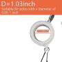 VIEKEY Flag Pole Rings,Tangle Free Flag Pole Mounting Clips, Rotating Flagpole Ring Parts with Metal Clips - 1'' Diameter (Pack of 4)