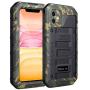 Beasyjoy iPhone 11 Case Waterproof Metal Case Heavy Duty Built-in Screen Full Body Protective Shockproof Dustproof Military Grade Rugged Defender Case Outdoor Case (Camo)