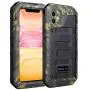 Beasyjoy iPhone 11 Case Waterproof Metal Case Heavy Duty Built-in Screen Full Body Protective Shockproof Dustproof Military Grade Rugged Defender Case Outdoor Case (Camo)