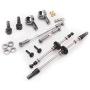 Gaoominy Upgrade Metal Gear Bridge Axle for WPL B1 B-1 B14 B-14 B24 B-24 C14 C-14 C24 C-24 RC Car Spare Parts Metal Front Rear Axle Gear Steering Pull Rod Servo Pull Rod,Front+Rear