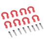 VERBAY RC Car Trailer Buckle, 12 Pcs Metal Tow Shackle Rescue Lock Catch for RC Climbing Crawler Car Accessory Parts