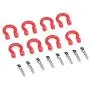 VERBAY RC Car Trailer Buckle, 12 Pcs Metal Tow Shackle Rescue Lock Catch for RC Climbing Crawler Car Accessory Parts