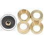 Tongina Pack of 4 1/24 RC Metal Wheel Rims Hubs for Axial SCX24 AXI90081 ,Crawler, Upgrade Parts