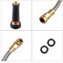 GRUNEN WOLKEN 50 FT 304 Stainless Steel Metal Garden Hose with Solid Brass Nozzle - Solid Metal Fittings and Newest Spray Nozzle, Lightweight, Kink Free, Durable and Easy to Store(50 FT) GRUNEN WOLKEN 50 FT 304 Stainless Steel Metal Garden Hose with Solid Brass Nozzle - Solid Metal Fittings and Newest Spray Nozzle, Lightweight, Kink Free, Durable and Easy to Store(50 FT)