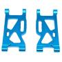Ctzrzyt for 1:14 144001 RC Car Upgrade Parts Metal Steering Swing Arm Base C Rear Hub Seat Servo Pull Rod,Blue