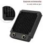 ASHATA Copper Radiator Heat Sink Computer Water Cooling Liquid Heat Exchanger for Computer Water Cooling, Beauty Equipment, Industrial Equipment(120mm)