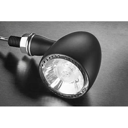 Kuryakyn 2553 Motorcycle Lighting Accessory: Kellermann Bullet 1000 PL, Front LED Running/Turn Signal/Blinker Light, White/Amber, Satin Black, Pack of 1 Kuryakyn 2553 Motorcycle Lighting Accessory: Kellermann Bullet 1000 PL, Front LED Running/Turn Signal/Blinker Light, White/Amber, Satin Black, Pack of 1