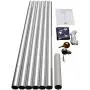 WINDSTRONG 25 FT Heavy Duty Residential Flag Pole Complete Set with Commercial Grade Sewn Stars and Stripes 4x6 FT US American Nylon Flag Made in USA