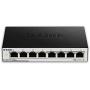 D-Link Ethernet Switch, 8 Port Easy Smart Managed Gigabit Network Internet Desktop (DGS-1100-08)