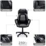 OFM ESS Collection Racing Style SofThread Leather High Back Office Chair, in Black (ESS-6060) OFM ESS Collection Racing Style SofThread Leather High Back Office Chair, in Black (ESS-6060)