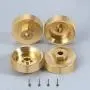 4pcs Heavy Duty Brass Wheel Hex Adaptor 5mm for AXIAL SCX24 AXI90081 4pcs Heavy Duty Brass Wheel Hex Adaptor 5mm for AXIAL SCX24 AXI90081