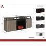 Ameriwood Home Carson Electric Fireplace TV Console for TVs up to 70'', Black