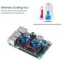 LANDZO Raspberry Pi 3 B+ Dual Fan with Heatsink … (for 3B+)