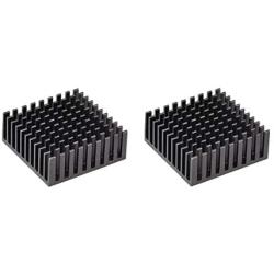 uxcell Electronic Radiators Heatsink for MOS GPU IC Chip Black 35 x 35 x 14 mm 2pcs