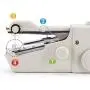 Handheld Sewing Machine, Portable Mini Sewing Machine for Beginners, Quick Simple Repairing Cordless Sewing Machine Suitable for Fabric, Kids Cloth, Home Use and Carry Out (White) Handheld Sewing Machine, Portable Mini Sewing Machine for Beginners, Quick Simple Repairing Cordless Sewing Machine Suitable for Fabric, Kids Cloth, Home Use and Carry Out (White)