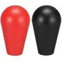 uxcell Ellipse Oval Joystick Head Rocker Ball Top Handle American Type Arcade Game DIY Parts Replacement Red Black 2Pcs